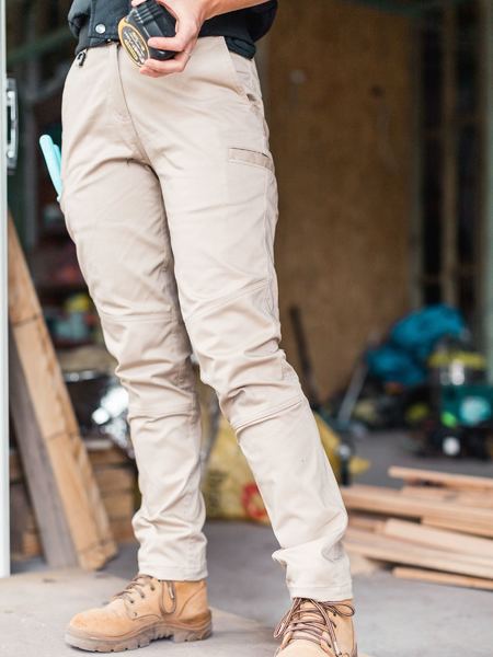Bisley Womens Taped Cotton Cargo Cuffed Pants