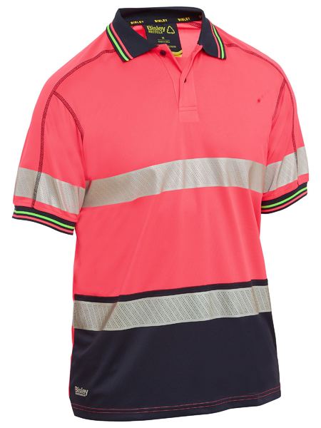 Bisley Taped Hi Vis Polyester Mesh Polo (BK1219T)