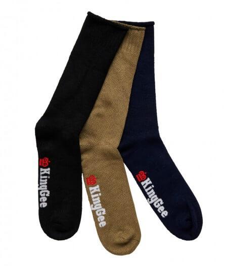 KingGee Men's Bamboo Work Sock 3 pack (K09271)