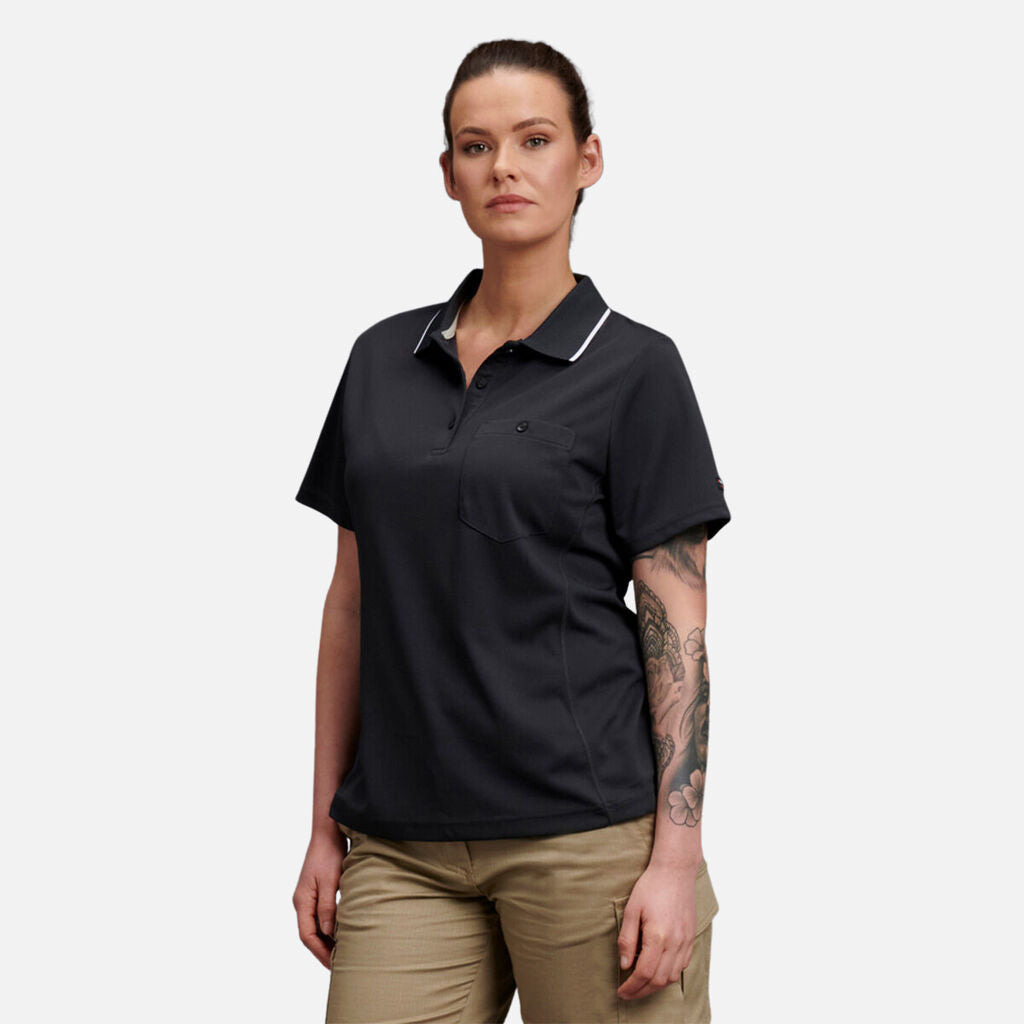 King Gee Workcool Women's Hyperfreeze Spliced Polo S/S (K44740)