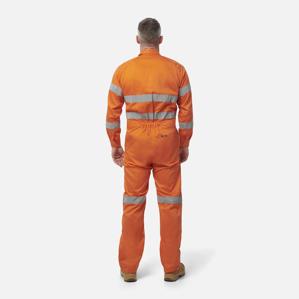 King Gee-King Gee  Summerweight Drill Refl Combo Hoop Ptn - 100% Cotton-Orange / 82R-Uniform Wholesalers - 2