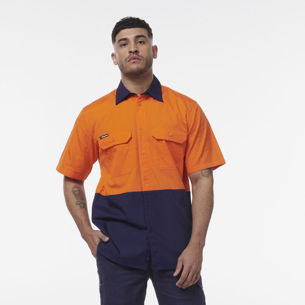 King Gee Workcool Vented Spliced Short Sleeve Shirt (K54008)