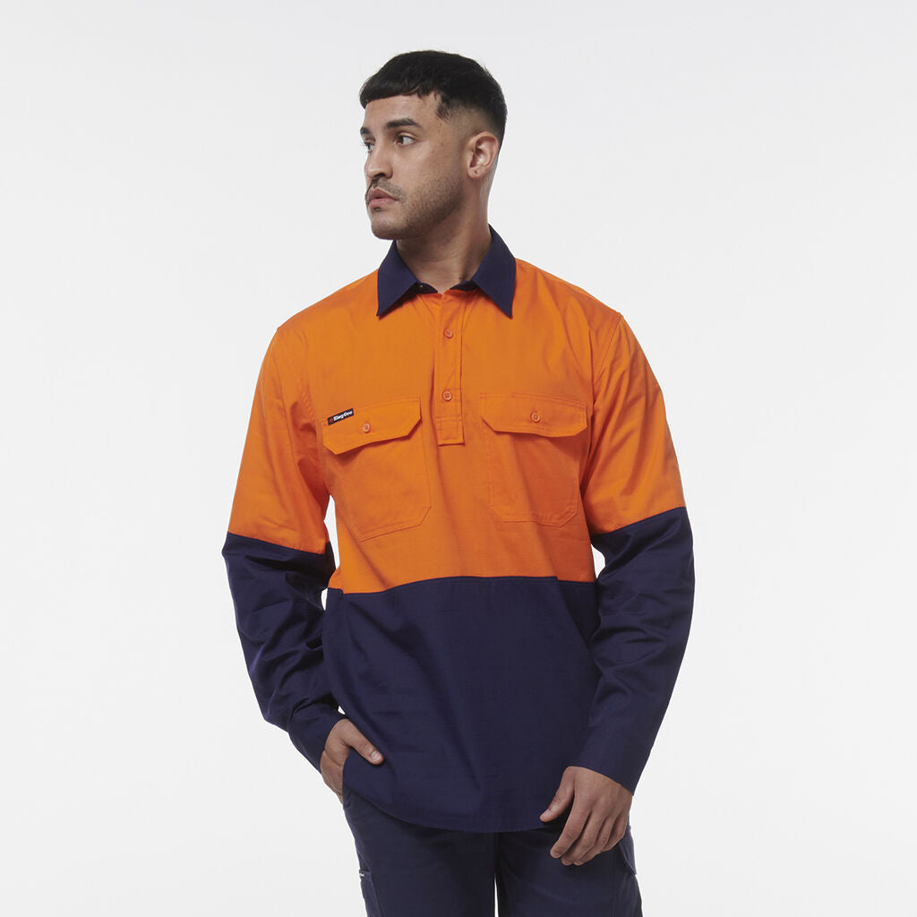 King Gee Workcool  Vented Cclosed Front Spliced Shirt (K54011)