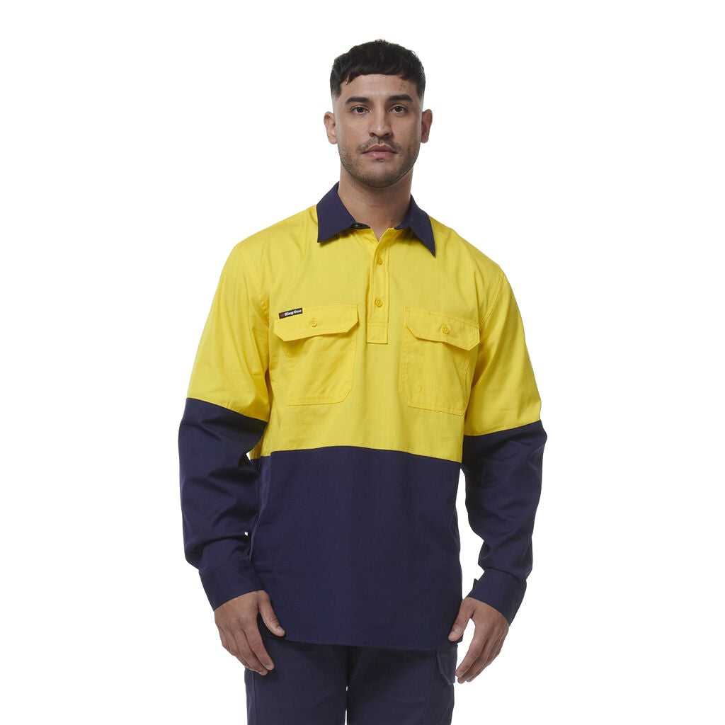 King Gee Workcool  Vented Cclosed Front Spliced Shirt (K54011)