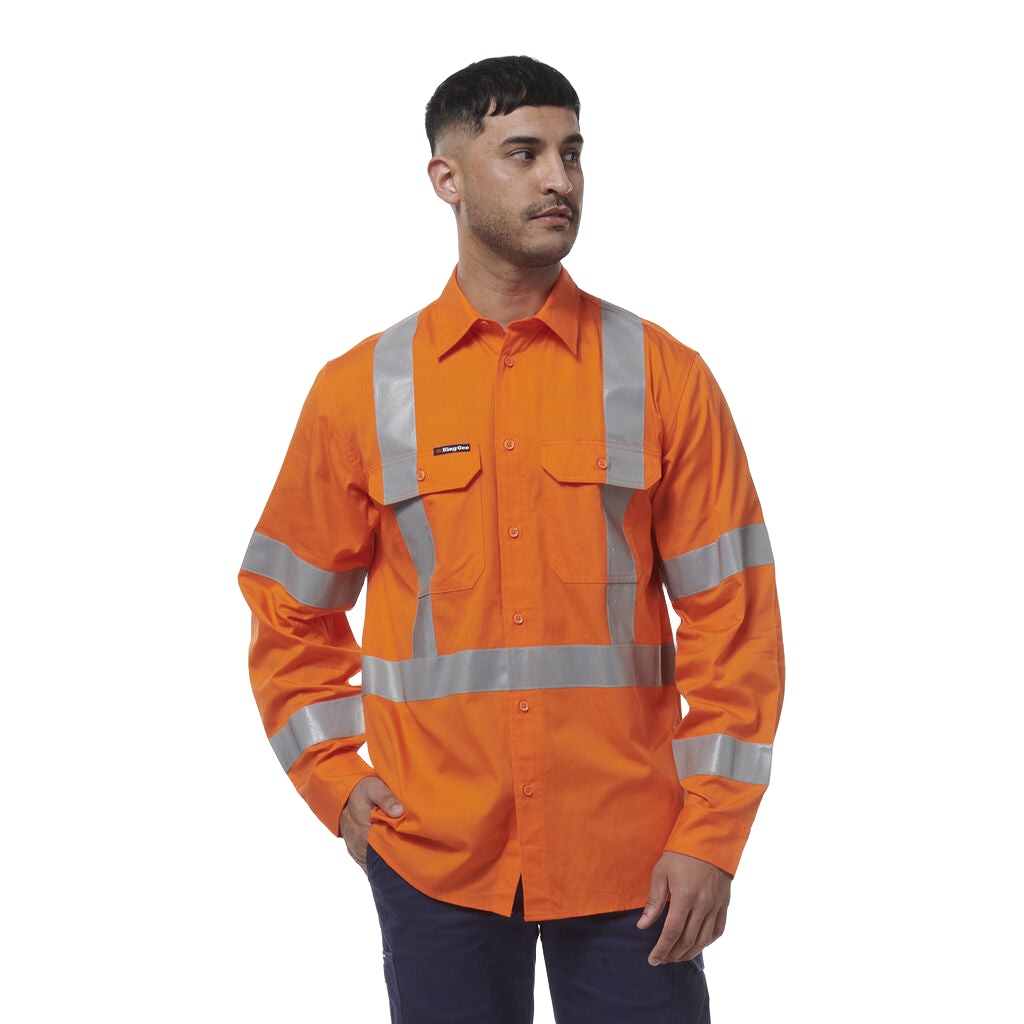 King Gee Workcool Vented NSW Rail Shirt (K54016)