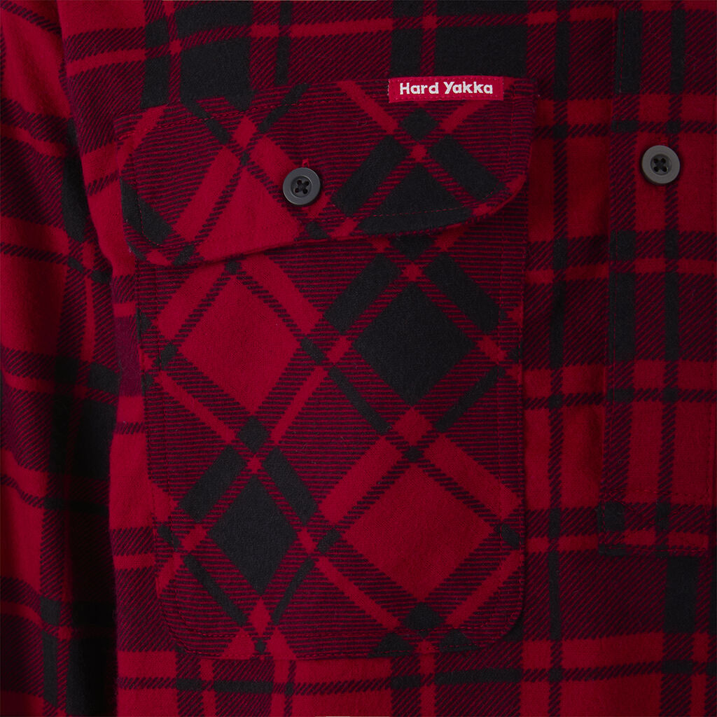 Hardyakka Core Long Sleeve Closed Front Check Flannel Shirt (Y04006)