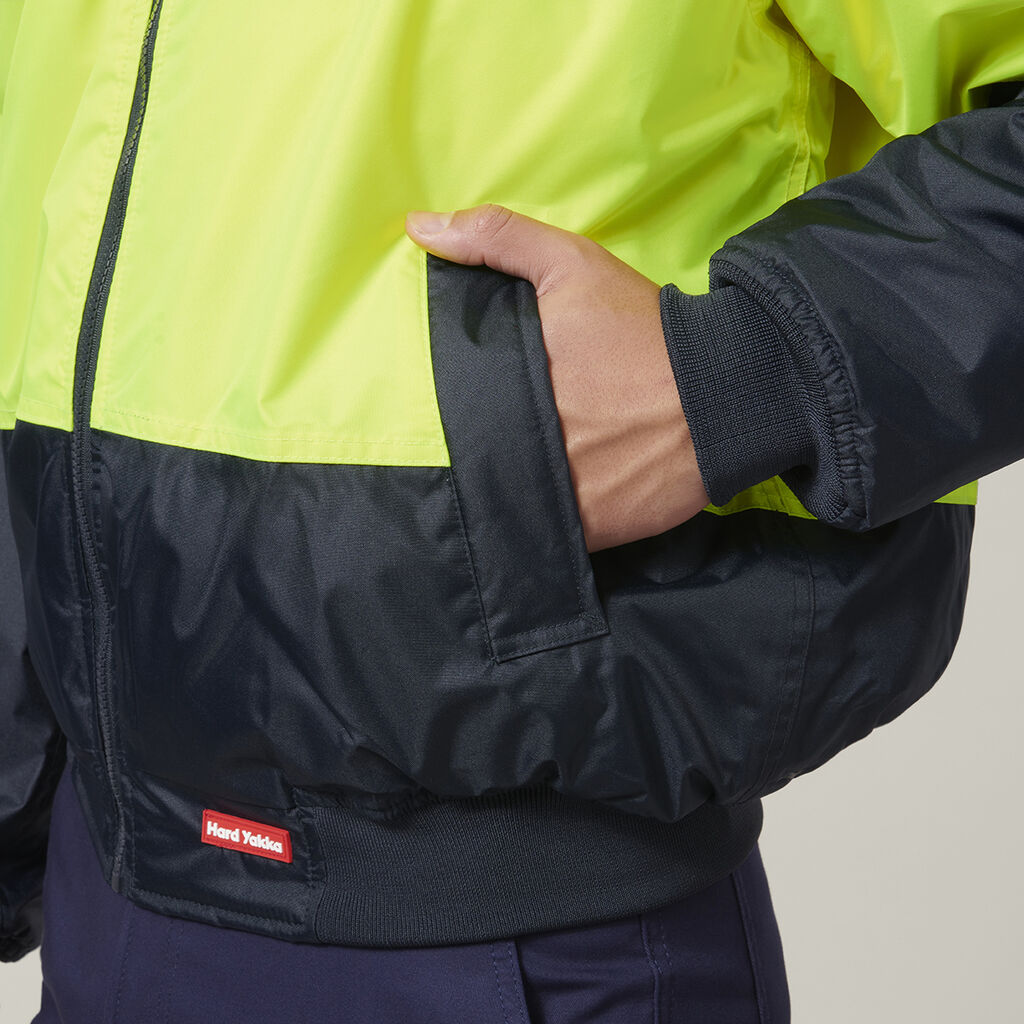 Hard Yakka Core Hi-Vis 2 Tone Waterproof Bomber Jacket (Y06670)